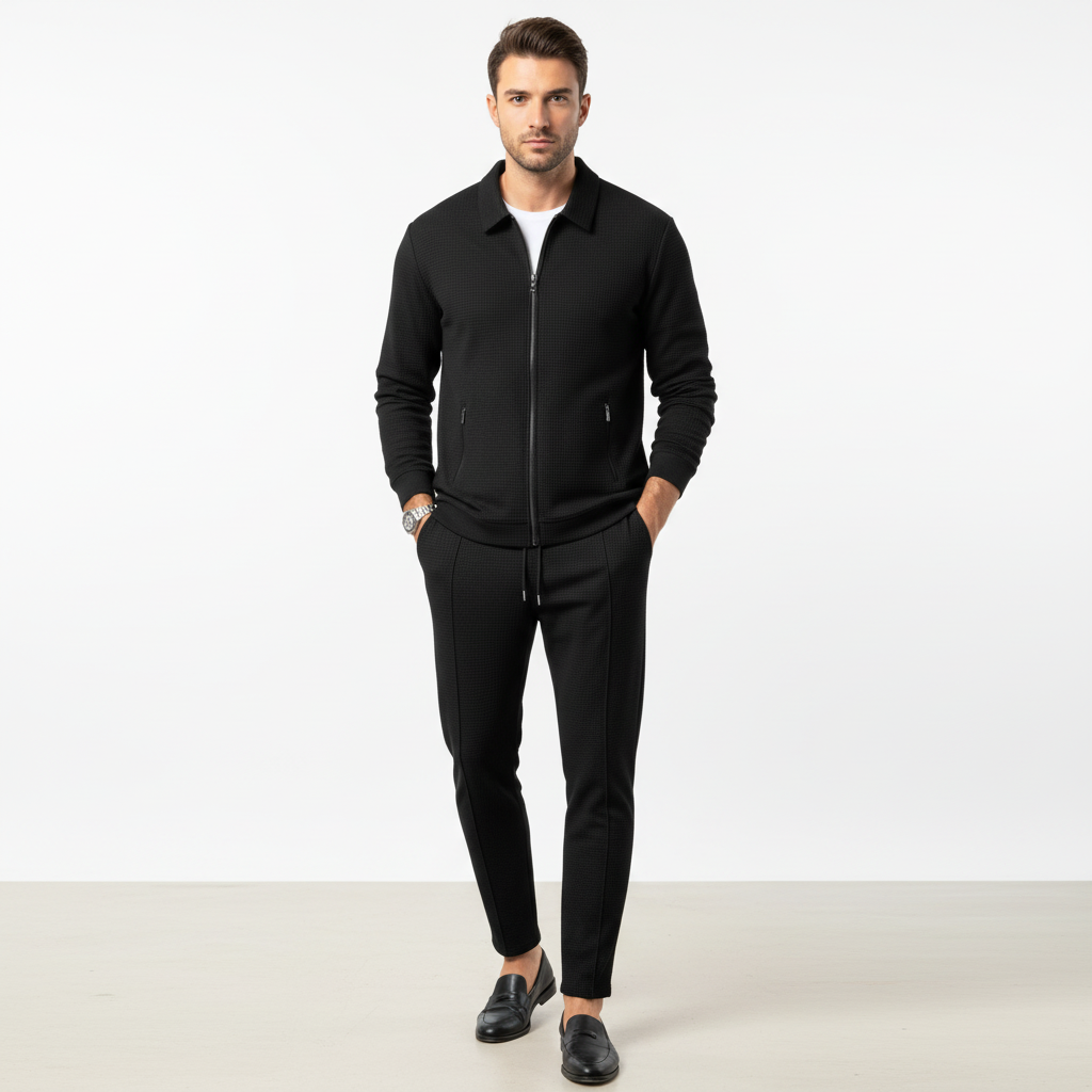 Mason | Men's Tracksuit With Zip Jacket And Straight Leg Pants | Modern