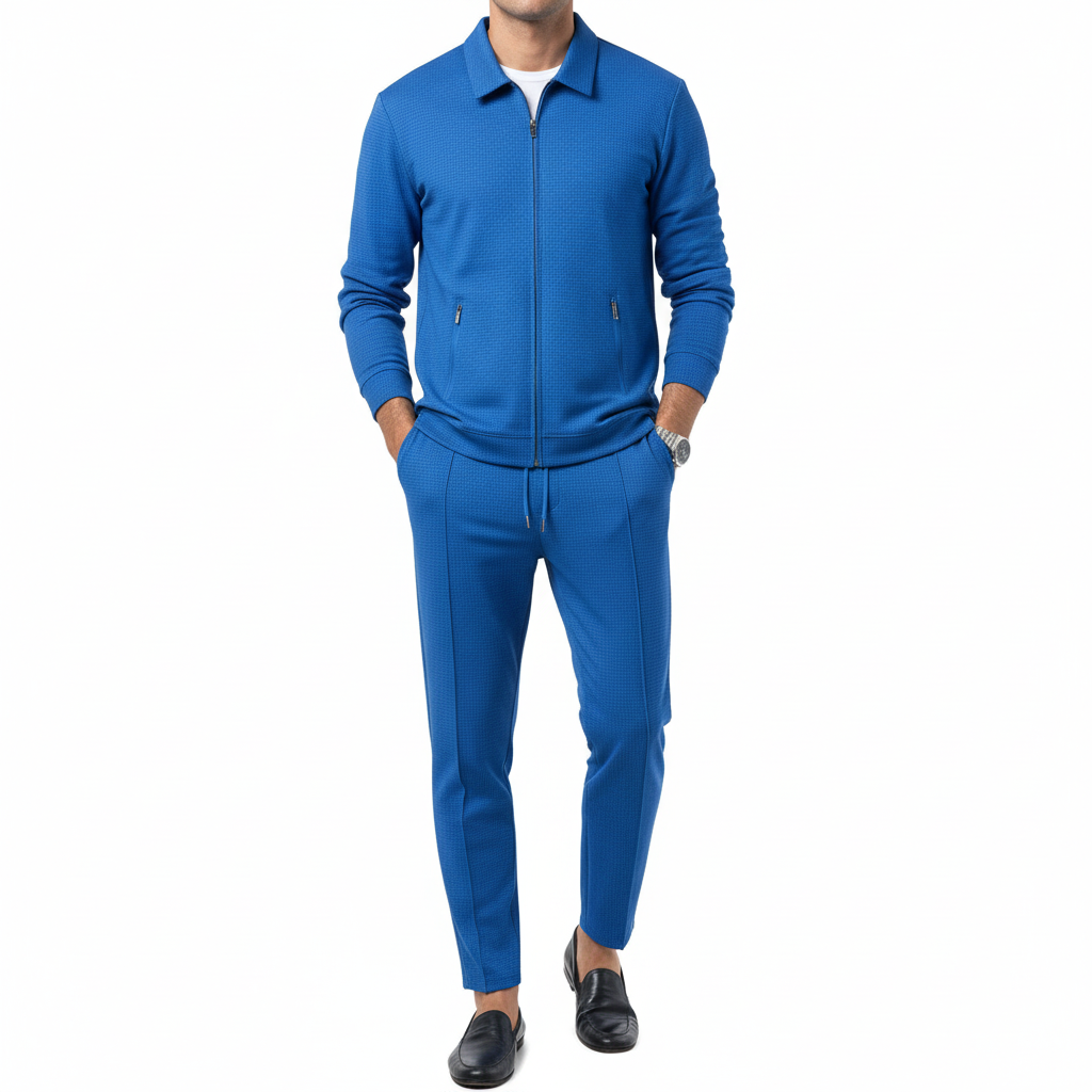 Mason | Men's Tracksuit With Zip Jacket And Straight Leg Pants | Modern