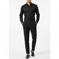 Mason | Men's Trousers With Pleated Front And Double Button Waist | Elegant