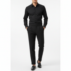 Mason | Men's Trousers With Pleated Front And Double Button Waist | Elegant