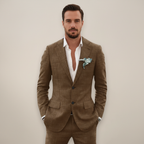 Mason | Men's Two Piece Suit With Notch Lapel And Button Closure | Classic