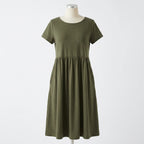 Mila | Women’s Formal Midi Dress With Short Sleeves And Side Pockets | Casual Elegant