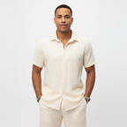 Noah | Men's 2-Piece Set With Short Sleeve Shirt And Matching Shorts | Summer