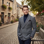 Noah | Men's Blazer With Double Breasted Design And Notch Lapel | Smart Casual