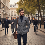 Noah | Men's Blazer With Double Breasted Design And Notch Lapel | Smart Casual