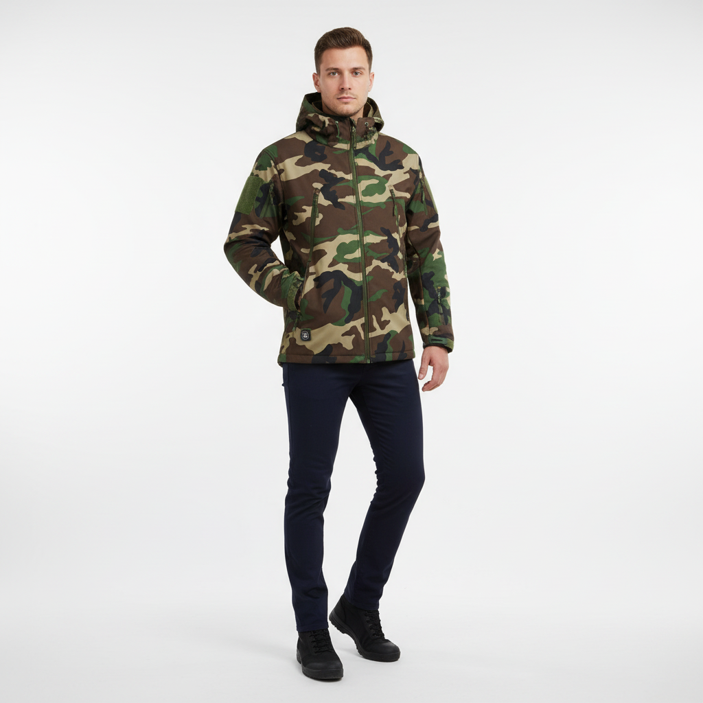 Noah | Men's Bomber Jacket With Hood And Zip Closure | Tactical