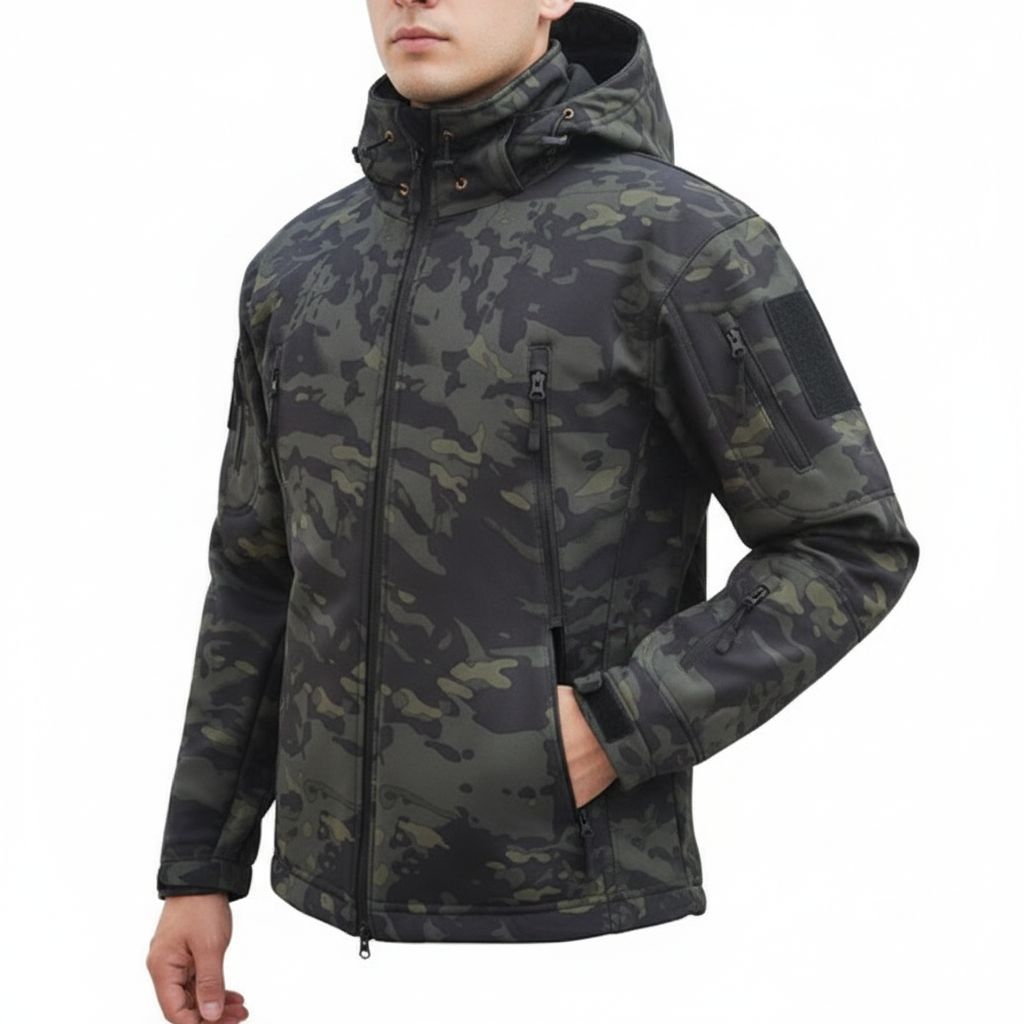 Noah | Men's Bomber Jacket With Hood And Zip Closure | Tactical