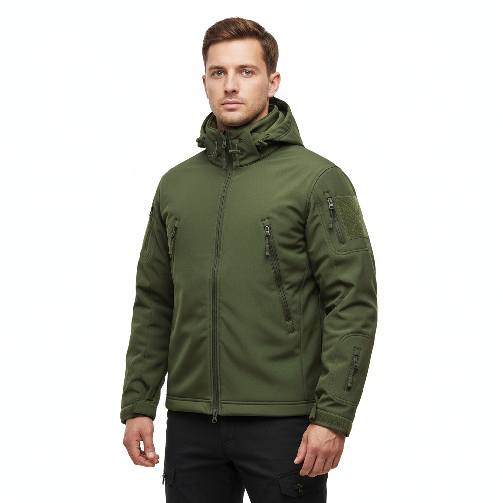 Noah | Men's Bomber Jacket With Hood And Zip Closure | Tactical
