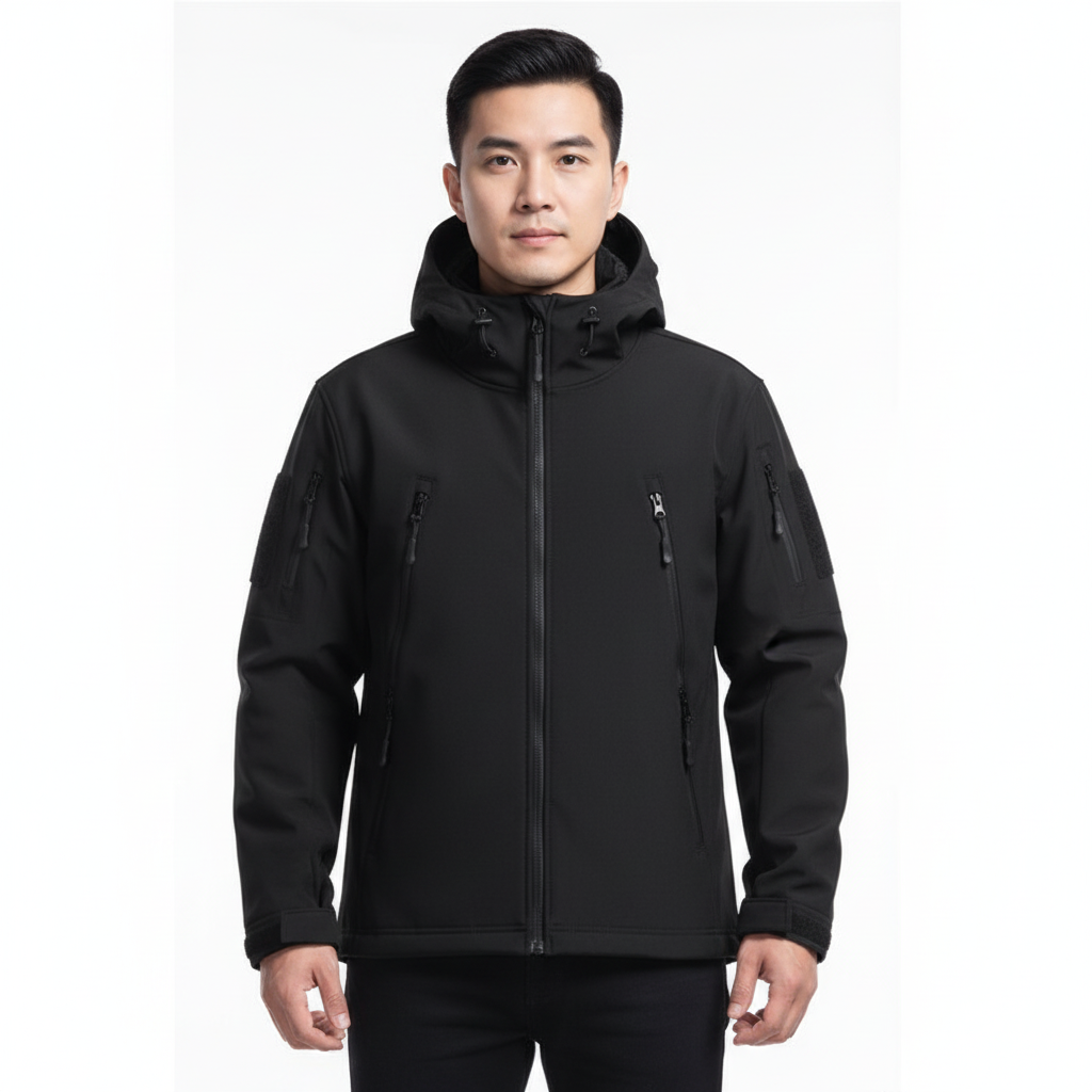 Noah | Men's Bomber Jacket With Hood And Zip Closure | Tactical