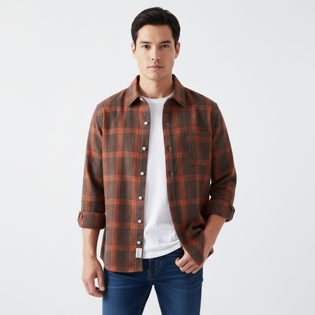 Noah | Men's Casual Shirt With Button Front And Chest Pocket | Everyday