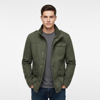 Noah | Men's Denim Jacket With High Neck And Utility Pockets | Casual