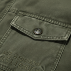 Noah | Men's Denim Jacket With High Neck And Utility Pockets | Casual