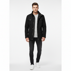 Noah | Men's Denim Jacket With High Neck And Utility Pockets | Casual