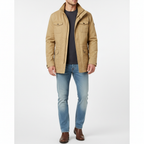 Noah | Men's Denim Jacket With High Neck And Utility Pockets | Casual
