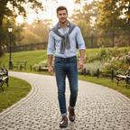 Noah | Men's Lace-Up Shoes With Low-Top Design And Contrast Stitching | Smart