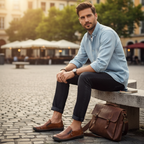 Noah | Men's Loafers With Zip Detail And Stitch Trim | Casual