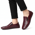 Noah | Men's Loafers With Zip Detail And Stitch Trim | Casual