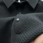 Noah | Men's Polo Shirt With Textured Design And Button Placket | Casual