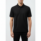 Noah | Men's Polo Shirt With Textured Design And Button Placket | Casual