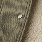 Noah | Men's Sherpa Jacket With Button Front And Chest Pockets | Casual