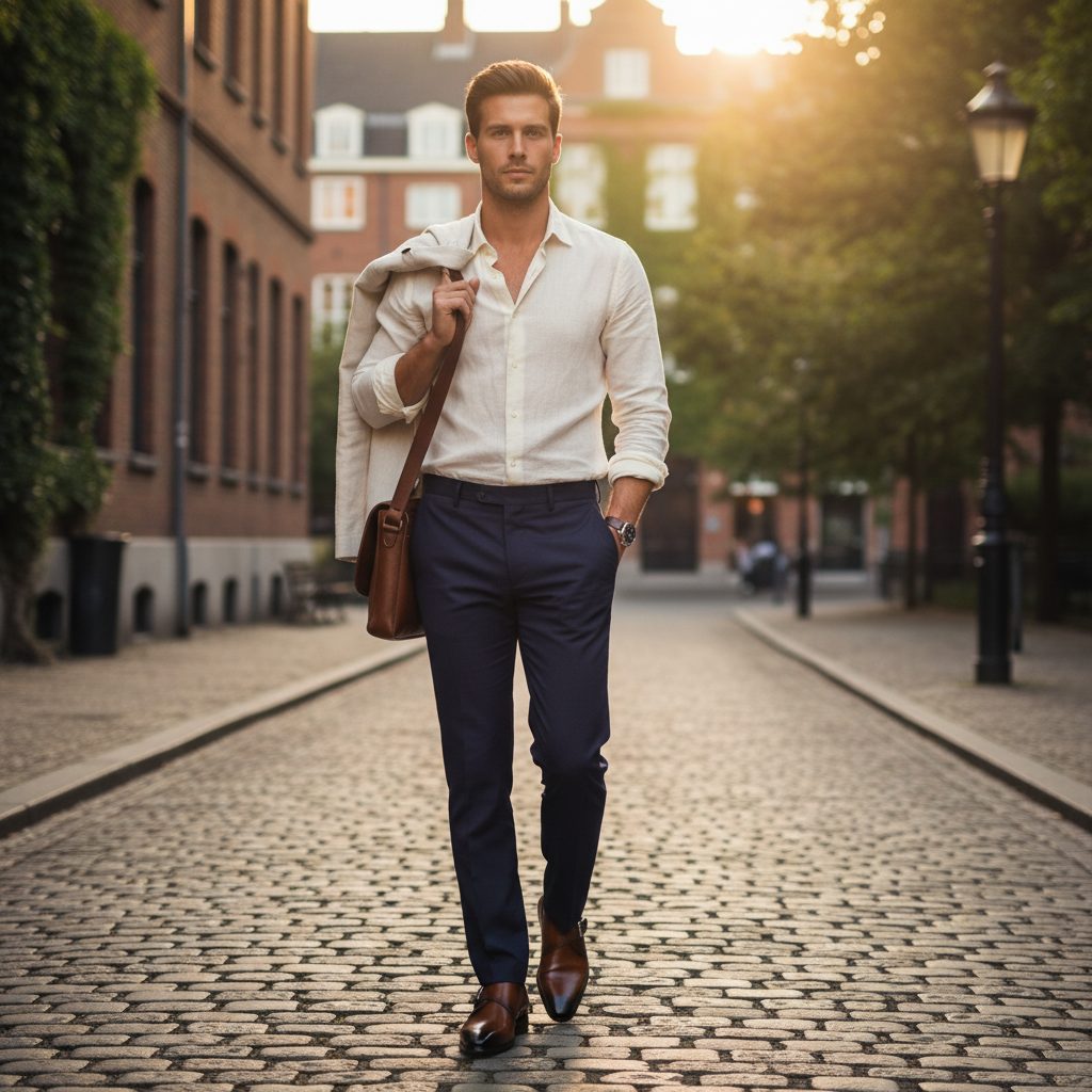 Noah | Men's Shoes With Buckle Strap Detail And Sleek Panel Design | Formal
