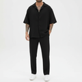 Noah | Men's Summer Set With Cuban Collar Shirt And Straight Leg Pants | Casual
