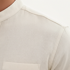 Noah | Men's Two-Piece Summer Set With Mandarin Collar And Button Front | Casual