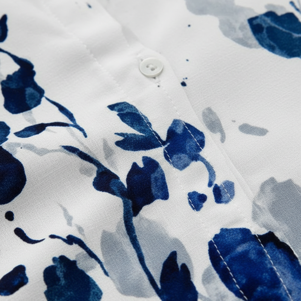 Olivia | Women's Blouse With Floral Print And Button Closure | Casual