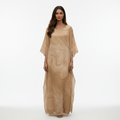 Olivia | Women's Graduation Maxi Dress With Wide Sleeves And Draped Silhouette | Elegant