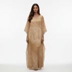 Olivia | Women's Graduation Maxi Dress With Wide Sleeves And Draped Silhouette | Elegant