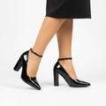 Olivia | Women's Heels With Ankle Strap And Block Heel | Elegant