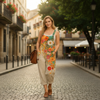 Olivia | Women's Jumpsuit With Floral Print And Front Pockets | Casual