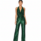 Olivia | Women's Jumpsuit With Sleeveless Design And Draped Neckline | Glamorous