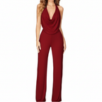 Olivia | Women's Jumpsuit With Sleeveless Design And Draped Neckline | Glamorous