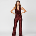 Olivia | Women's Jumpsuit With Sleeveless Design And Draped Neckline | Glamorous