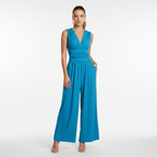 Olivia | Women's Jumpsuit With Sleeveless Design And Pleated Waist | Elegant