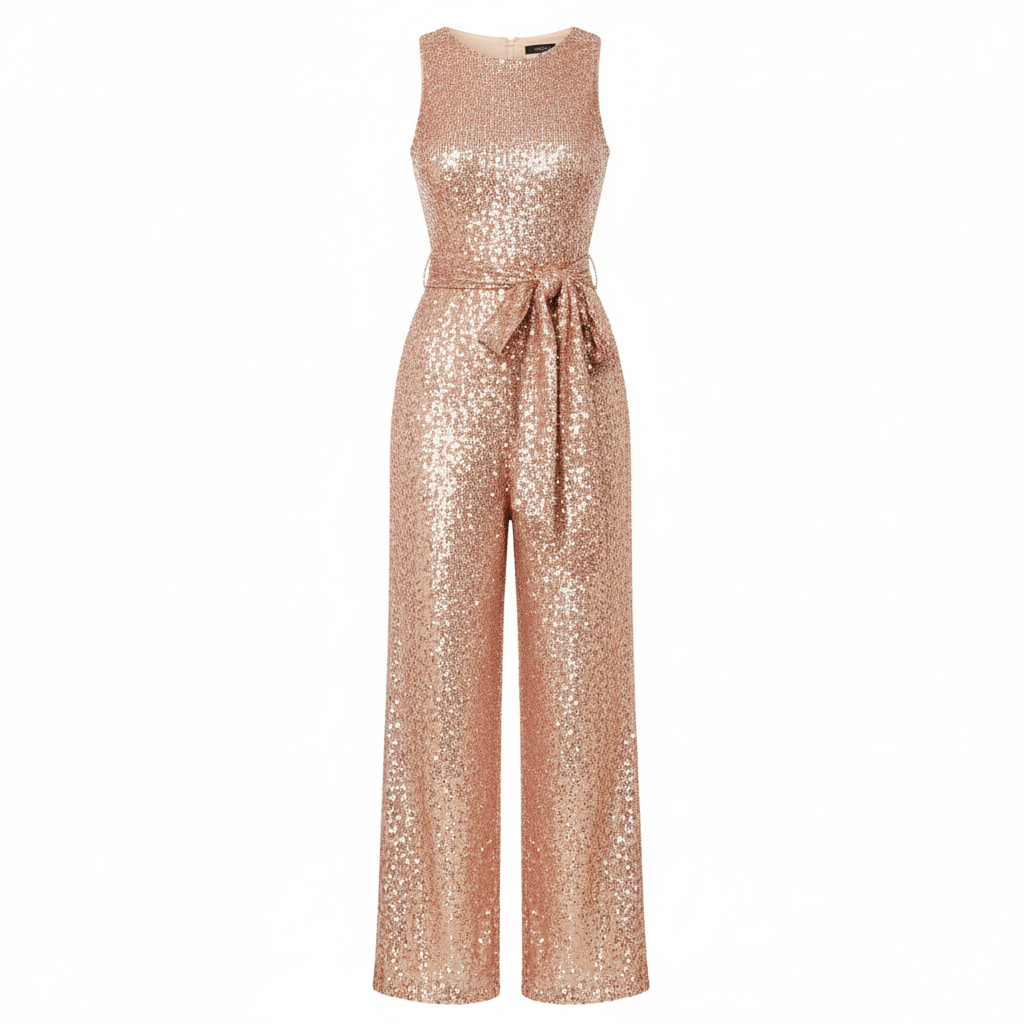 Olivia | Women's Jumpsuit With Sleeveless Design And Waist Tie Detail | Glamorous