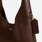 Olivia | Women’s Leather Shoulder Bag With Gold Hardware And Structured Body | Elegant
