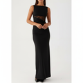 Olivia | Women's Maxi Dress With Sleeveless Design And Lace Cutout Detail | Elegant