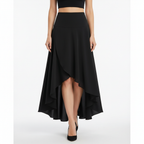 Olivia | Women's Midi Skirt With Draped Layers And Asymmetric Hem | Elegant
