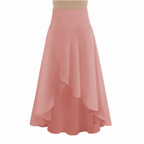 Olivia | Women's Midi Skirt With Draped Layers And Asymmetric Hem | Elegant