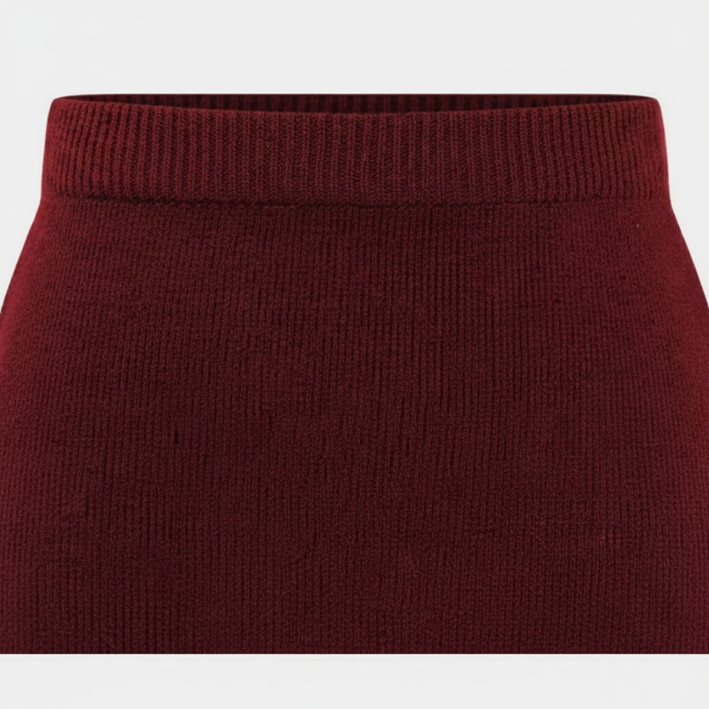 Olivia | Women's Mini Skirt With Ribbed Texture And High Waist | Casual