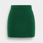 Olivia | Women's Mini Skirt With Ribbed Texture And High Waist | Casual