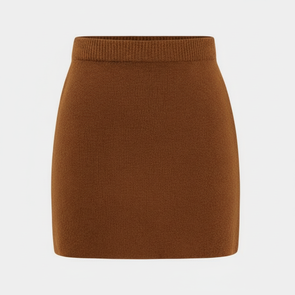 Olivia | Women's Mini Skirt With Ribbed Texture And High Waist | Casual