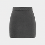 Olivia | Women's Mini Skirt With Ribbed Texture And High Waist | Casual