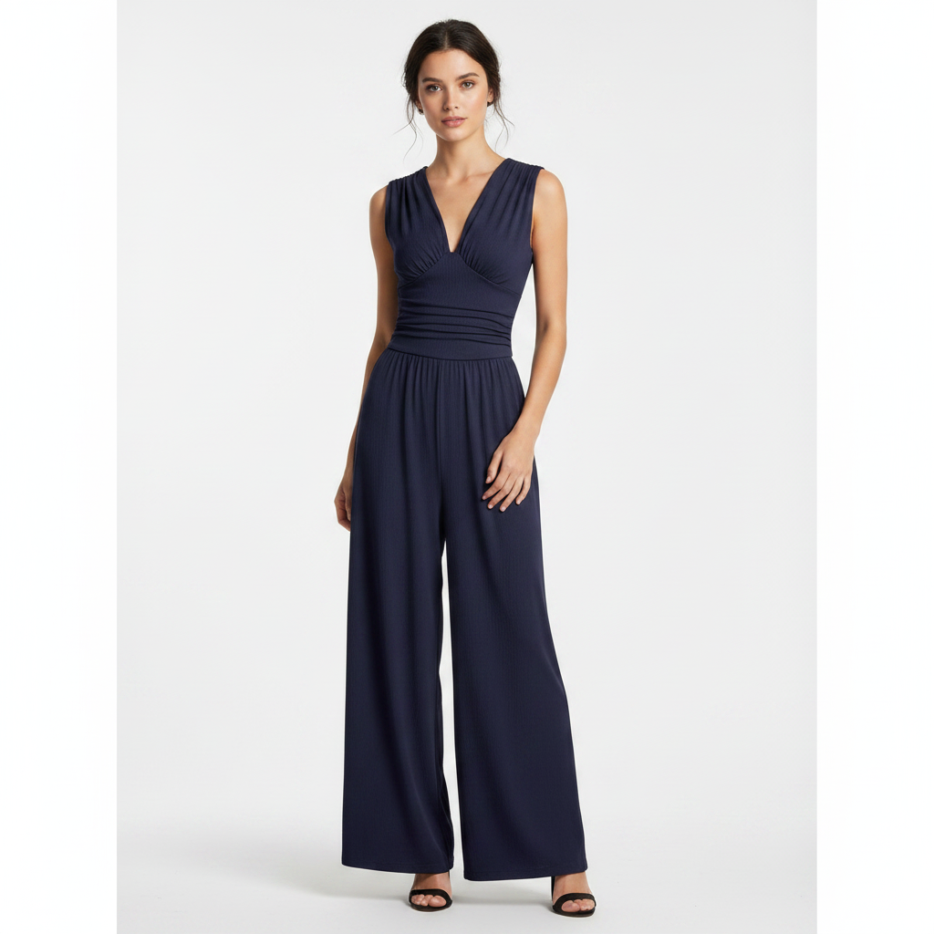 Olivia | Women's One-Piece Jumpsuit With Sleeveless Design And Wide Leg | Elegant