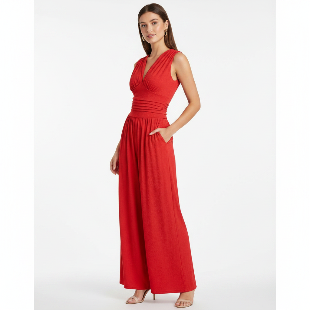 Olivia | Women's One-Piece Jumpsuit With Sleeveless Design And Wide Leg | Elegant