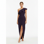 Olivia | Women's One Shoulder Dress With Asymmetric Neckline And Draped Detail | Elegant