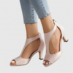 Olivia | Women's Orthopedic Heels With Cutout Design And Open Toe | Elegant