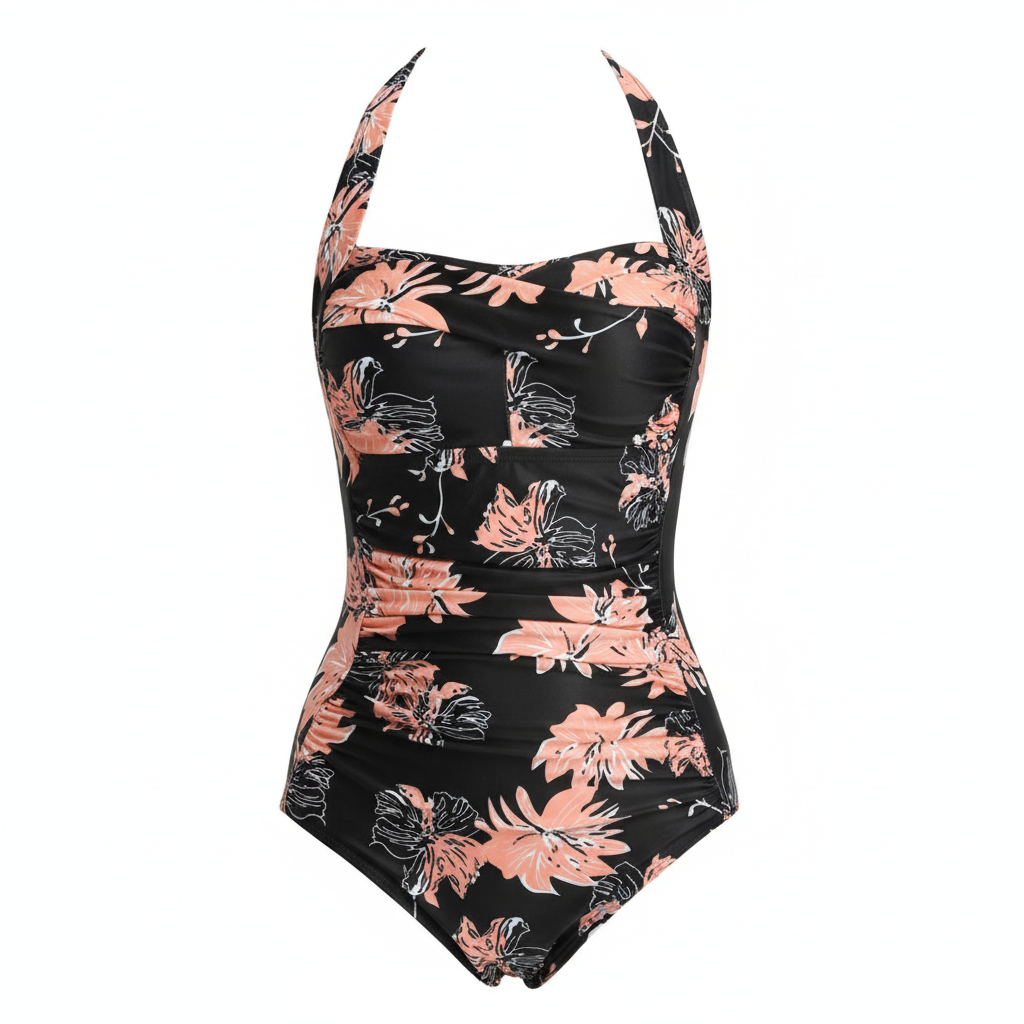 Olivia | Women's Swim Suit With Sweetheart Neckline And Ruched Detail | Summer